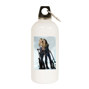 Alyson Michalka White Water Bottle With Carabiner