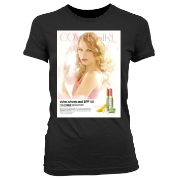 Taylor Swift Women's Junior Cut Crewneck T-Shirt