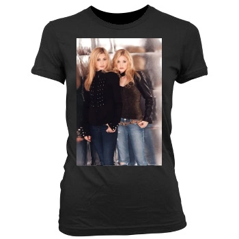 Alyson Michalka Women's Junior Cut Crewneck T-Shirt