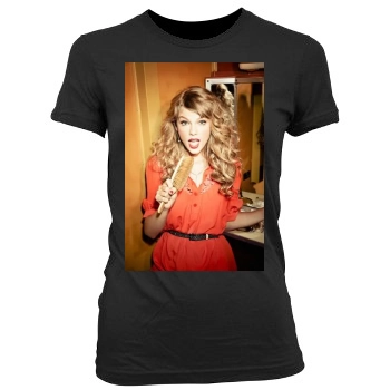 Taylor Swift Women's Junior Cut Crewneck T-Shirt