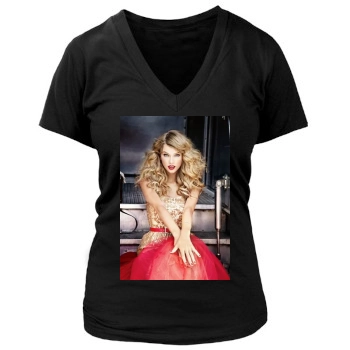 Taylor Swift Women's Deep V-Neck TShirt