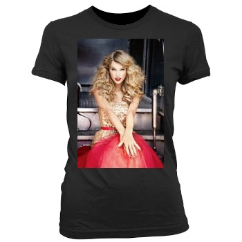 Taylor Swift Women's Junior Cut Crewneck T-Shirt