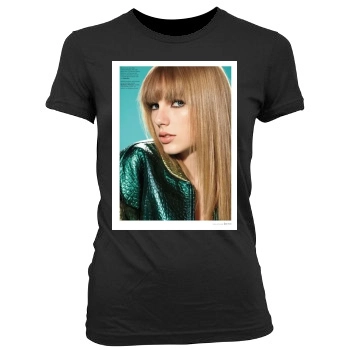 Taylor Swift Women's Junior Cut Crewneck T-Shirt