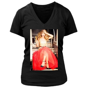 Taylor Swift Women's Deep V-Neck TShirt