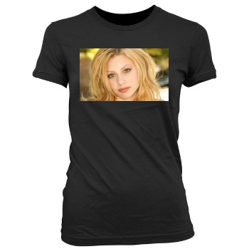 Alyson Michalka Women's Junior Cut Crewneck T-Shirt