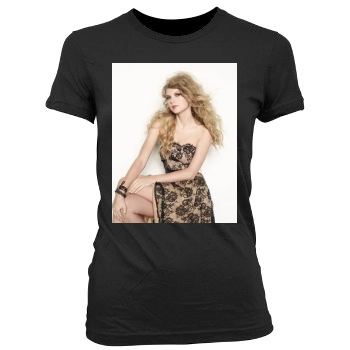 Taylor Swift Women's Junior Cut Crewneck T-Shirt