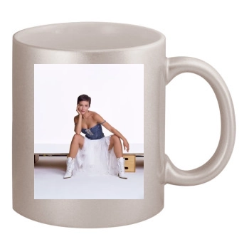 Alyssa Milano 11oz Metallic Silver Mug