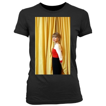 Taylor Swift Women's Junior Cut Crewneck T-Shirt