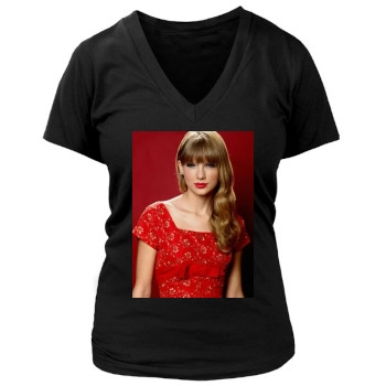 Taylor Swift Women's Deep V-Neck TShirt