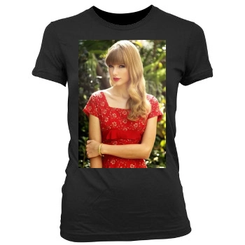 Taylor Swift Women's Junior Cut Crewneck T-Shirt