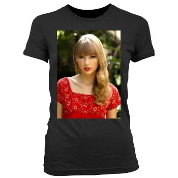 Taylor Swift Women's Junior Cut Crewneck T-Shirt