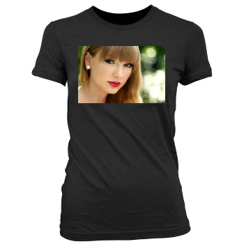 Taylor Swift Women's Junior Cut Crewneck T-Shirt