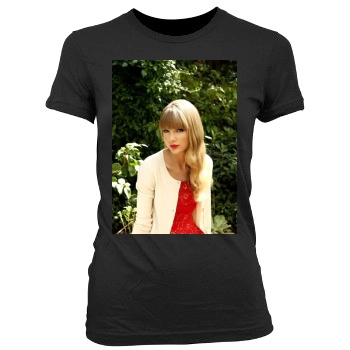 Taylor Swift Women's Junior Cut Crewneck T-Shirt