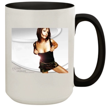 Alyssa Milano 15oz Colored Inner & Handle Mug