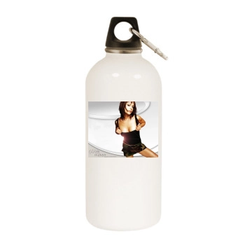 Alyssa Milano White Water Bottle With Carabiner