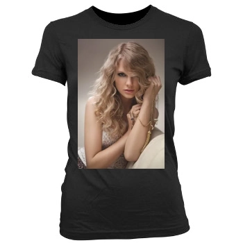 Taylor Swift Women's Junior Cut Crewneck T-Shirt