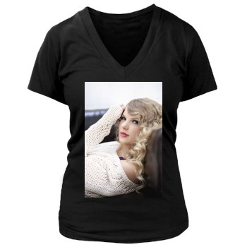 Taylor Swift Women's Deep V-Neck TShirt