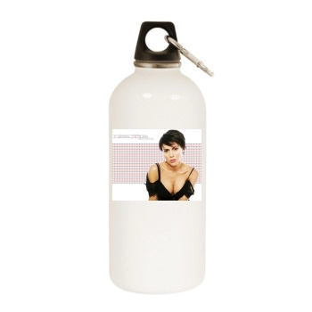 Alyssa Milano White Water Bottle With Carabiner