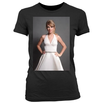 Taylor Swift Women's Junior Cut Crewneck T-Shirt