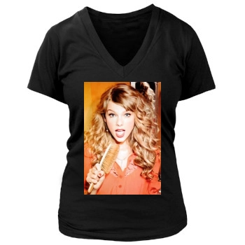 Taylor Swift Women's Deep V-Neck TShirt