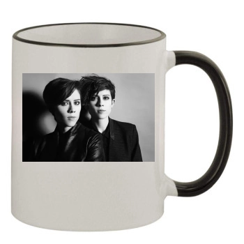 Tegan and Sara 11oz Colored Rim & Handle Mug