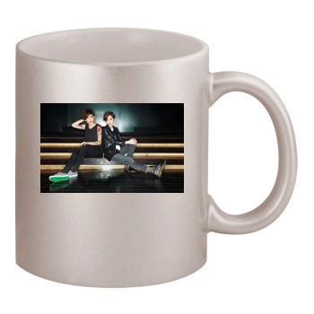 Tegan and Sara 11oz Metallic Silver Mug