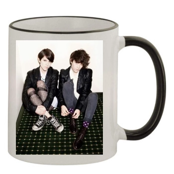 Tegan and Sara 11oz Colored Rim & Handle Mug