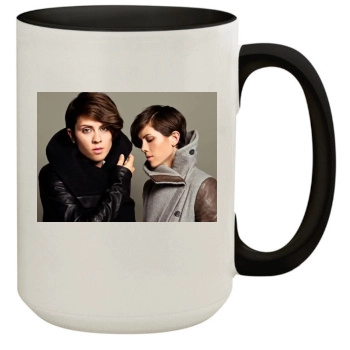 Tegan and Sara 15oz Colored Inner & Handle Mug