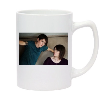 Tegan and Sara 14oz White Statesman Mug