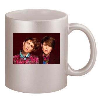 Tegan and Sara 11oz Metallic Silver Mug