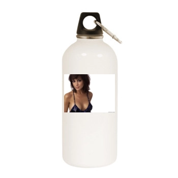 Alyssa Milano White Water Bottle With Carabiner