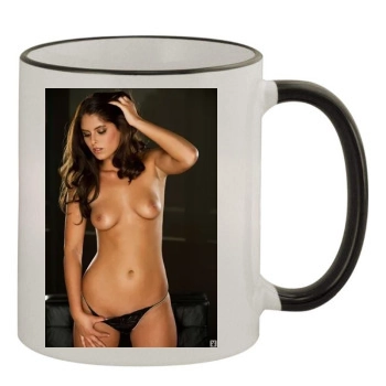 Tierra Lee 11oz Colored Rim & Handle Mug