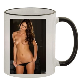 Tierra Lee 11oz Colored Rim & Handle Mug