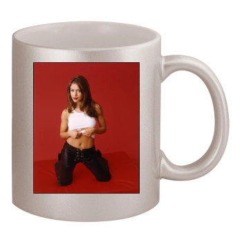 Alyssa Milano 11oz Metallic Silver Mug