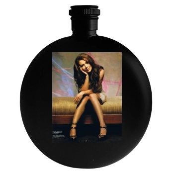 Alyssa Milano Round Flask