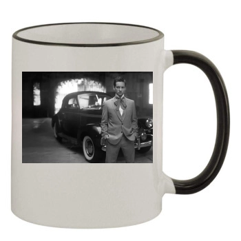 Tobey Maguire 11oz Colored Rim & Handle Mug