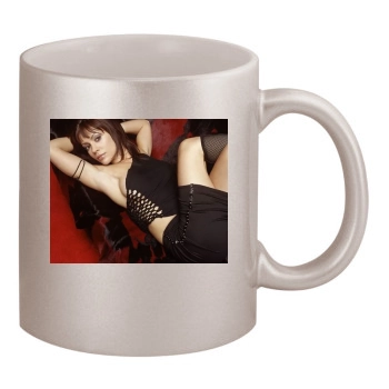 Alyssa Milano 11oz Metallic Silver Mug