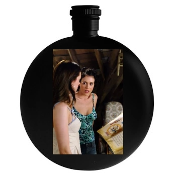 Alyssa Milano Round Flask