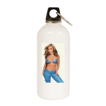 Alyssa Milano White Water Bottle With Carabiner