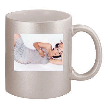 Alyssa Milano 11oz Metallic Silver Mug