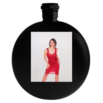 Alyssa Milano Round Flask