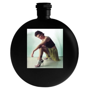 Alyssa Milano Round Flask