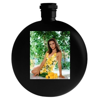 Alyssa Milano Round Flask