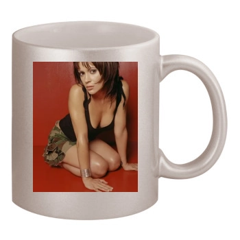 Alyssa Milano 11oz Metallic Silver Mug