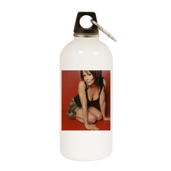 Alyssa Milano White Water Bottle With Carabiner