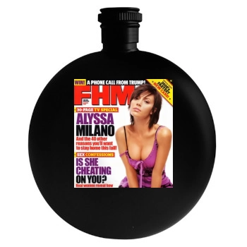 Alyssa Milano Round Flask