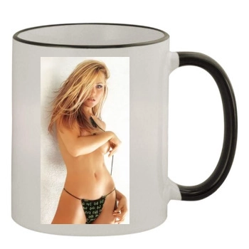 Amanda Bentley 11oz Colored Rim & Handle Mug