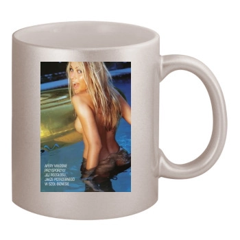 Amanda Bentley 11oz Metallic Silver Mug