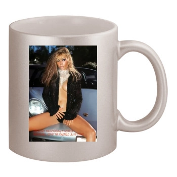 Amanda Bentley 11oz Metallic Silver Mug