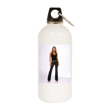 Amanda Bynes White Water Bottle With Carabiner